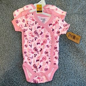 3 pack of bodysuits. Chick pea. Brand new